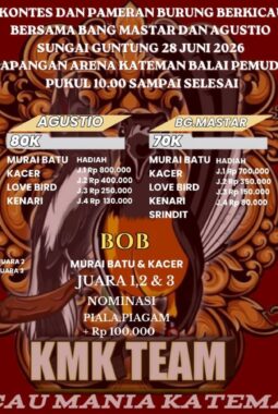 KMK Team Gelar Kontes dan Pameran Burung Berkicau, Siap Ramaikan Dunia Kicau di Kateman